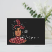 Rode Buffalo met kerstmis (Staand voorkant)