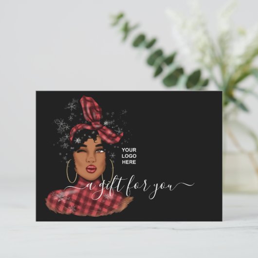 Rode Buffalo met kerstmis (Staand voorkant)