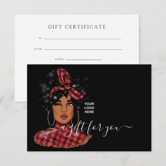 Rode Buffalo met kerstmis (Voorkant / Achterkant)