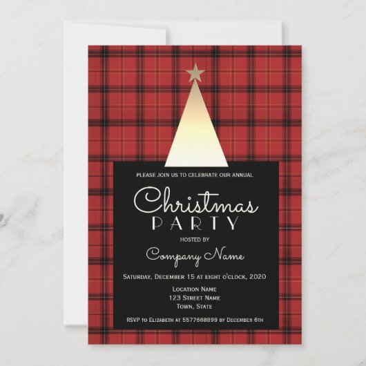 Rode Buffalo met kerstmis Kaart (Voorkant)