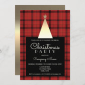 Rode Buffalo met kerstmis Kaart (Voorkant / Achterkant)