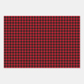 Rode Buffalo met knuppels met kerstmis Inpakpapier Vel (Voorkant)