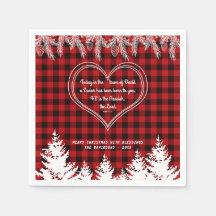 Rode Buffalo Patroon Bijbelvers Kerstmis Pine