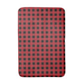 Rode Buffalo Plaid Badmat voor Gezellig Huis Decor (Voorkant Verticaal)
