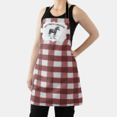 Rode Buffalo Plaid Boerderij Paard Schort (Insitu)