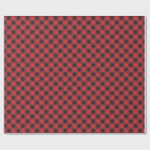 Rode Buffalo Plaid Cadeaupapier (Vlak)