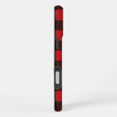 Rode Buffalo Plaid Karo iPhone Hoesje (Rechterkant)