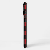 Rode Buffalo Plaid Karo iPhone Hoesje (Linkerkant)