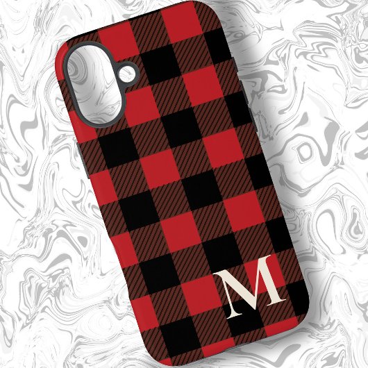 Rode Buffalo Plaid Karo iPhone Hoesje