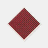 Rode Buffalo Plaid Kerst Servet (Hoek)