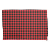 Rode Buffalo Plaid Kussensloop (Voorkant)