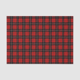 Rode Buffalo Plaid (Ontwerp 3 Rode Serie) Tissuepapier