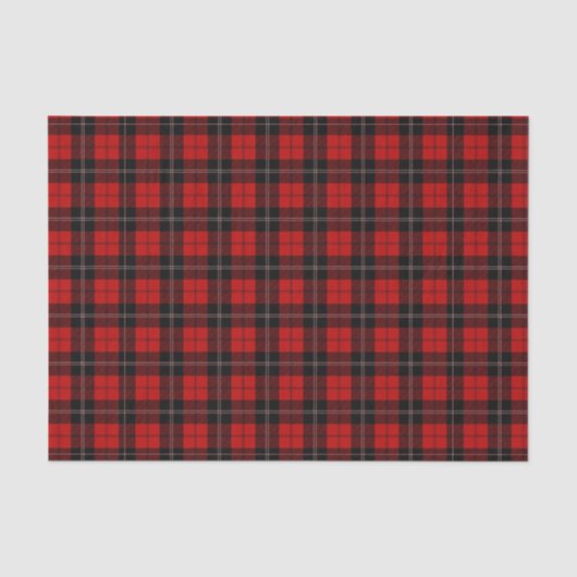 Rode Buffalo Plaid (Ontwerp 3 Rode Serie) Tissuepapier (Voorkant)