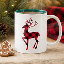 Rode Buffalo Plaid Rendier Kerst
