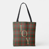 Rode Buffalo Plaid Rustieke Vreugde Tote Bag (Achterkant)