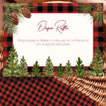Rode Buffalo Plaid Winter Luier Raffle