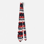 Rode Buffalo Plaids IJsbeer Stropdas (Voorkant)