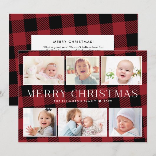 Rode Buffalo Plays met kerstkaart (Voorkant / Achterkant)