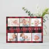 Rode Buffalo Plays met kerstkaart (Staand voorkant)