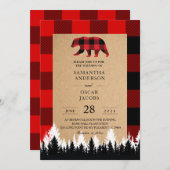 Rode Buffalo  uitnodiging tot het indienen van vaa (Voorkant / Achterkant)