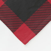 Rode Buffalo Waterverf kerst Fleece Deken (Hoek)