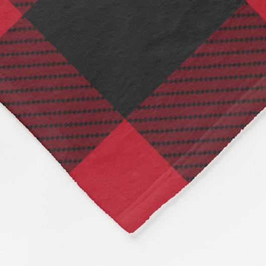 Rode Buffalo Waterverf kerst Fleece Deken (Hoek)