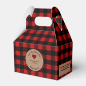 Rode buffel geplakt gebakken geschenken met ingred bedankdoosjes (Voorkant Zijde)