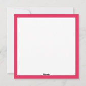 Rode Buffel Plaid Check Foto Kerstflat Feestdagenkaart (Achterkant)