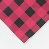 Rode Buffel Plaid Check Winter Rustieke Patroon Fleece Deken (Hoek)