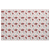 Rode Buffel Plaid Longhorn Patroon Stof (Fat Quarter)