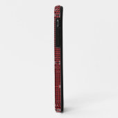 Rode Buffel Plaid Sneeuwvlok Patroon Case-Mate iPhone Case (Achterkant/links)