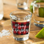 Rode Buffel Plaid & Vrolijk Kerstfeest |Persoonlij Shot Glas<br><div class="desc">Maak je klaar om je vakantieseizoen te vullen met een vleugje rustieke charme en gepersonaliseerde warmte met ons Red Buffalo Plaid & Merry Christmas collectie! Of u nu uw huis versiert of op zoek bent naar het perfecte cadeau, deze feestelijke items zijn ontworpen om vreugde en comfort te brengen aan...</div>