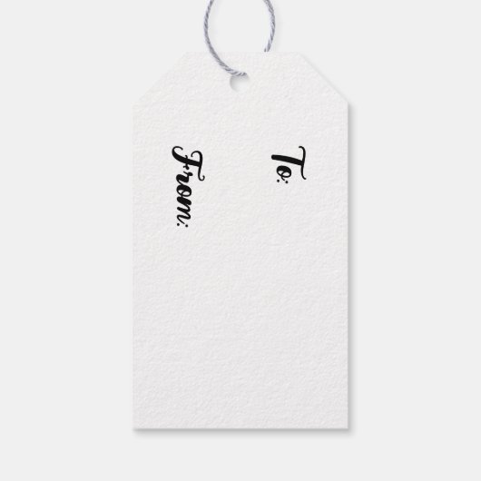 Rode buffelcontrole cadeaulabel (Achterkant)