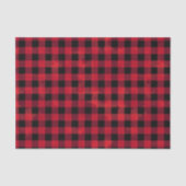 Rode Buffelcontrole met wasstructuur Tissuepapier (Voorkant)