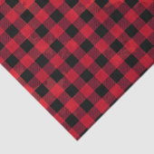 Rode Buffelcontrole met wasstructuur Tissuepapier (Detail)