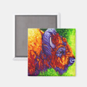 Rode buffelmagneet magneet (Voorkant / Achterkant)