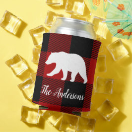 Rode buffels en Beer | Persoonlijke naam Cadeaut Blikjeskoeler