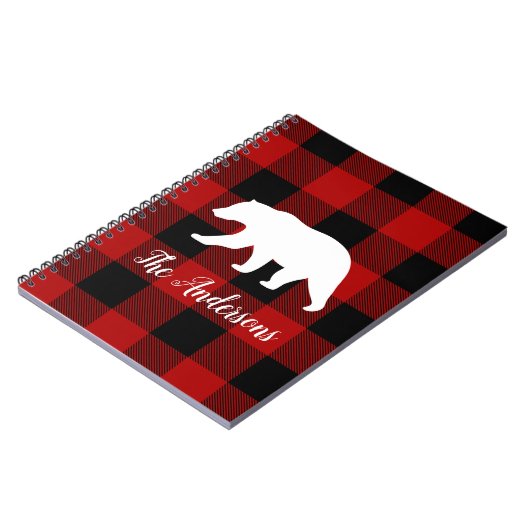 Rode buffels en Beer | Persoonlijke naam Cadeaut Notitieboek (Linkerzijde)