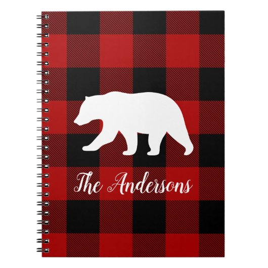 Rode buffels en Beer | Persoonlijke naam Cadeaut Notitieboek (Voorkant)