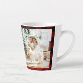 Rode buffels en collage foto's met Initiaal Latte Mok (Rechts)