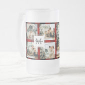 Rode buffels en collage foto's met Initiaal Matglas Bierpul (Voorkant links)