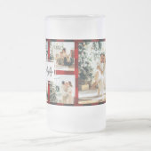 Rode buffels en collage foto's met Initiaal Matglas Bierpul (Center)