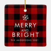 Rode buffels, naam en foto van honden keramisch ornament (Achterkant)