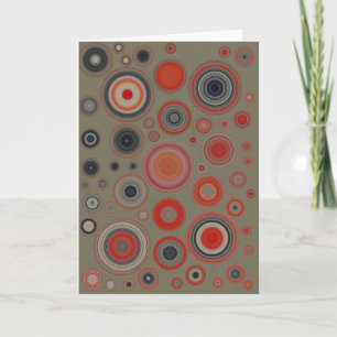 Rode-buik Woodpecker Swirl Holiday Kaart