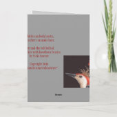 rode-buikspecht kaart (Achterkant)