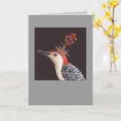 rode-buikspecht kaart (Gele Bloem)