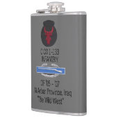 Rode bull Infanteriekolf - Verenigde Staten van Am Heupfles (Links)