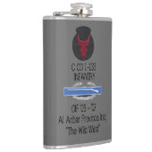 Rode bull Infanteriekolf - Verenigde Staten van Am Heupfles (Rechts)