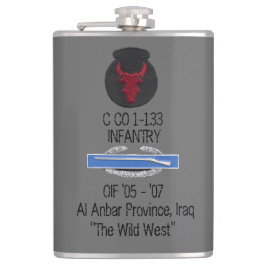 Rode bull Infanteriekolf - Verenigde Staten van Am Heupfles