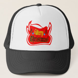 ♫♥Rode Bull Kerst Stijlvolle Pet♥♪ Trucker Pet
